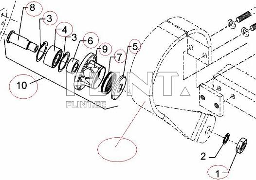 Rumm 30x120x100 M24x1,5 (5554513) vasak Lemken Heliodor