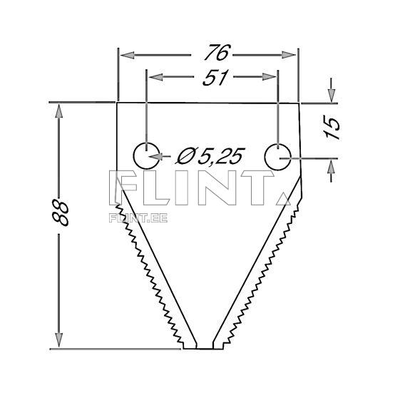 Tera Gaspardo 3012370SP (ava 5,25mm; paksus 3mm) 