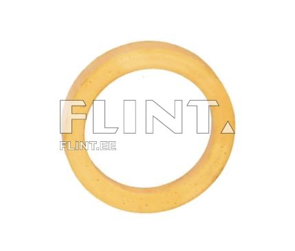 Ümar, kollane rõngas, millel on sile pind ja pehme tekstuur. Rõnga keskel on suur avaus.