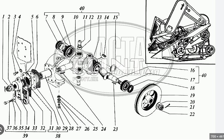 Vikatireduktori puks 3518050-15324