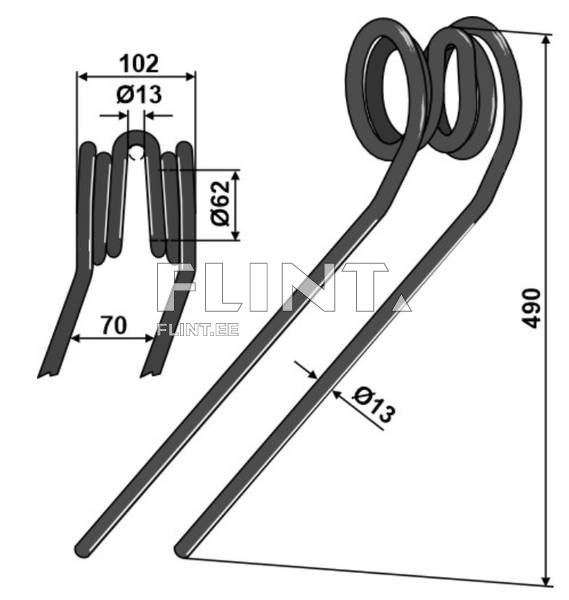 Järeljooksu pii (vasak) 35310034 Lemken