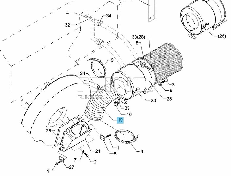 Voolik D140x950 Lemken 3774126