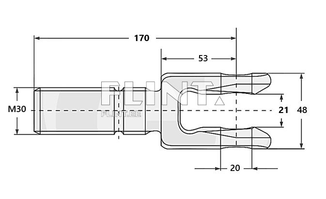 Tõmmitsa ots M30 Walterscheid