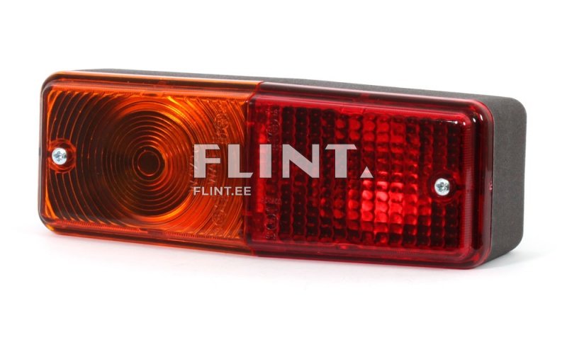 Toode on LED-lamp, millel on kolm punast vilkuvat T-valgustit. Üks põhjalamp on oranž ja asub vasakul, millel on silindriline tekstuur. Väike punane lamp on paremal, millel on ruudukujuline tekstuur. Lamp on musta alusega.