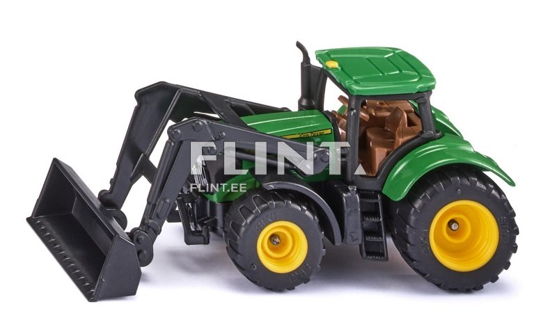 Traktor John Deere laaduriga SIKU 1:87 (97x78x37mm)