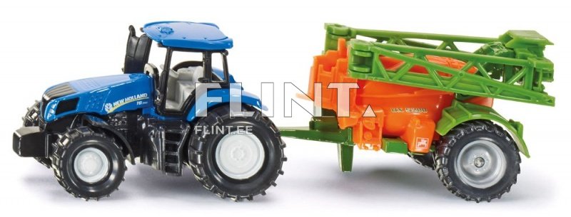 Traktor New Holland Amazone taimekaitsepritsiga SIKU 1:87 (196 x132x36mm)