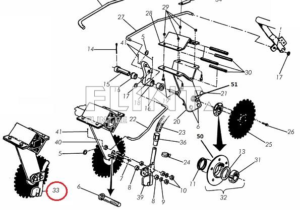 Väetise juhttoru (parem) Väderstad 432121 Molbro