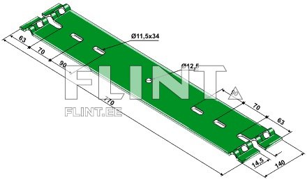 Vedruleht (770mm) KK057063 (pealeht) Kverneland 