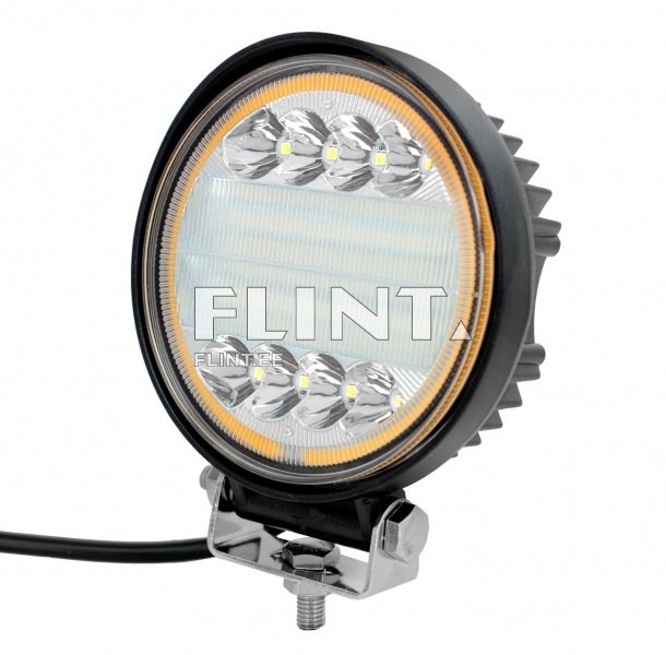 Töötuli LED 30W; 2900 lm; (combo beam, ümar, kollane angel eye)