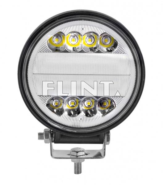 Töötuli LED 30W; 2900lm; (combo beam, ümar, sinine angel eye)