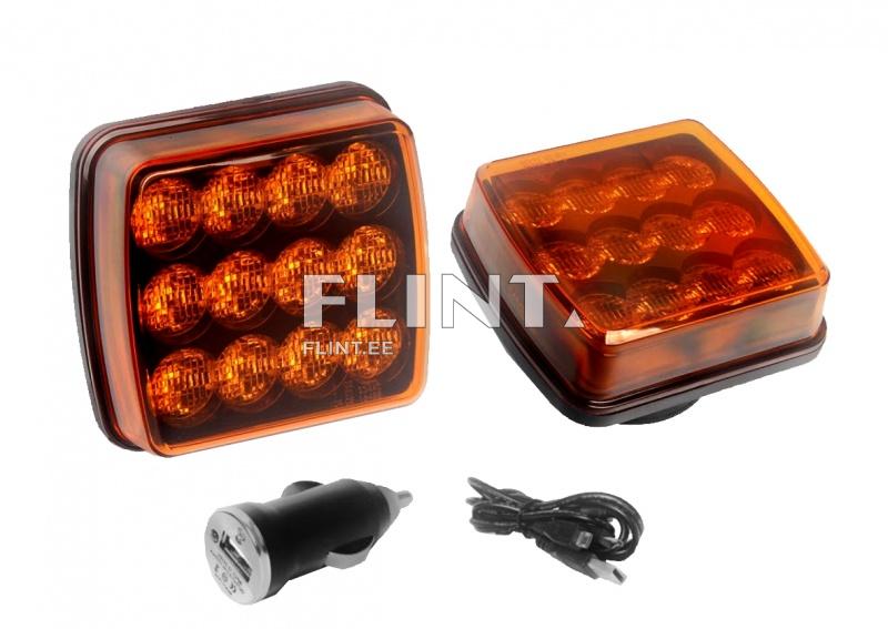 Mini ohutulede LED komplekt (juhtmevaba, laetav) ECE R65, ECE R10, EMC