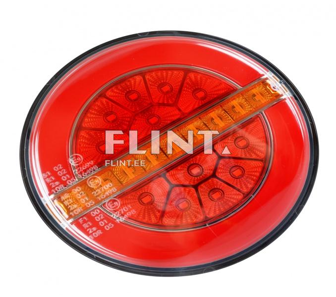 Tagatuli LED 12/24V Ø136mm (punane)