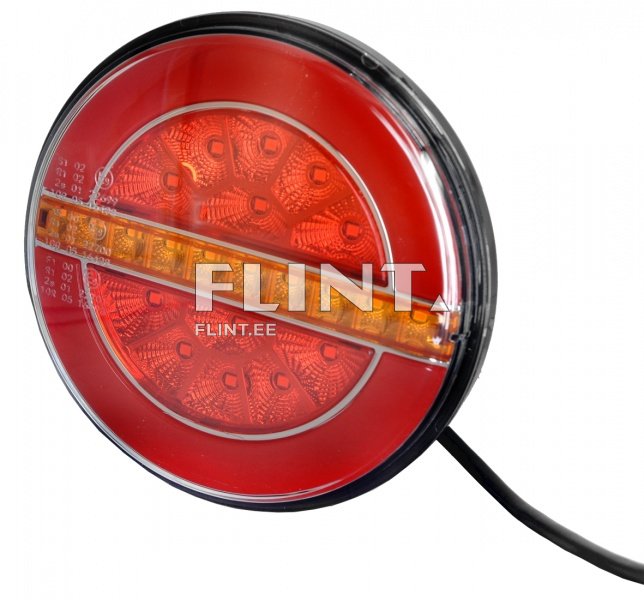 Tagatuli LED 12/24V Ø136mm (punane)