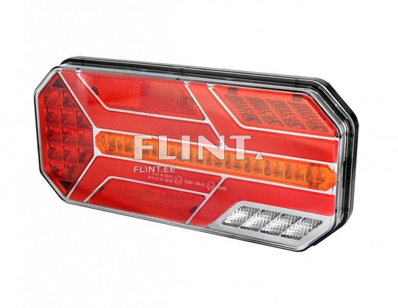 Tagatuli LED 12/24V; (vasak) numbrituli, udutuli; 235x110x40mm