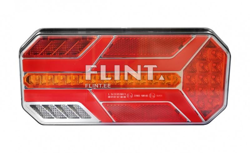 Tagatuli LED 12/24V; (parem) numbrituli, udutuli; 235x110x40mm