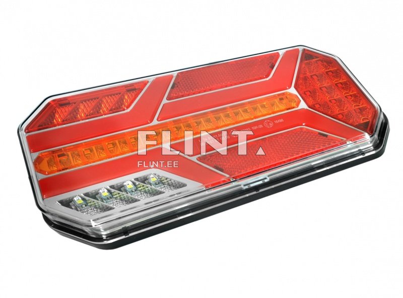 Tagatuli LED 12/24V; (parem) numbrituli, udutuli; 235x110x40mm