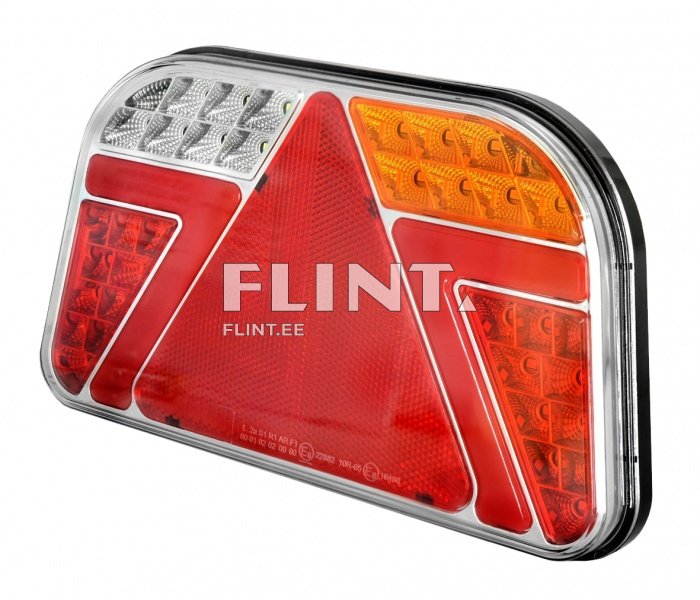 Tagatuli LED 12/24V; (parem) numbrituli, udutuli; 241x140x44mm