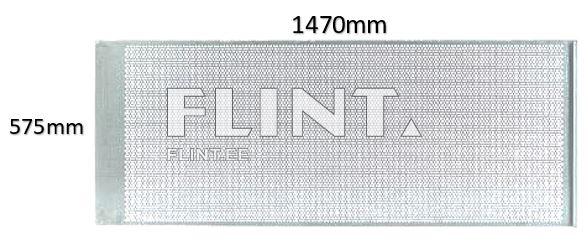 Toode on metallist, silindriline filter, mille mõõdud on 1470 mm x 575 mm. Filtri pinnal on peenikesed võrgujooned, mis katab kogu pinna.