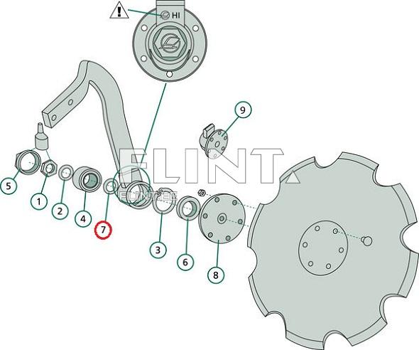 Seib 35x45x0,5 (3052071) Lemken Rubin