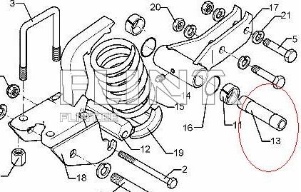 Võlli hülss D30x20x128 (3177199) Lemken Rubin