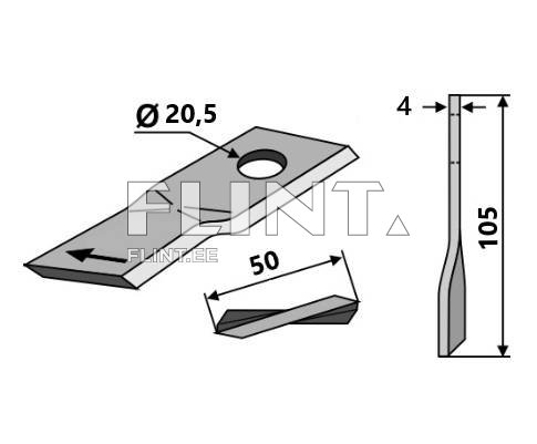 Tera Rasa (Galfre) Kuhn 980204174/6801420 P (105x50x4; ava 21mm)