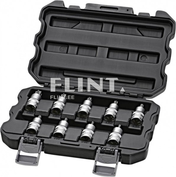 Torx otsikute komplekt 1/2" (9tk kmpl) GRANIT BLACK