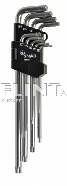Torx võtmete komplekt (9tk kmpl) GRANIT BLACK