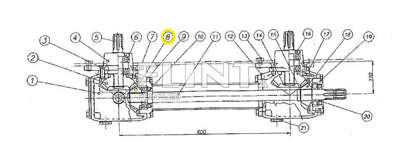 Reduktori koonus hammasratas 7718 (z13, ava 35mm)