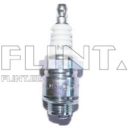 Süüteküünal, millel on valge keramika ja kroomitud metallist keha. Ülaosas on väike metallist ots, millel on niitide rida.