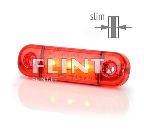 Tuli W97.1 3led punane 12-24V (84x24x10mm)