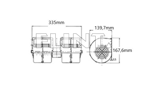 Salongi ventilaator New Holland 82022334/87663947