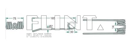 Koguri pii New Holland 84390221 (185x75x7; ava 30mm)