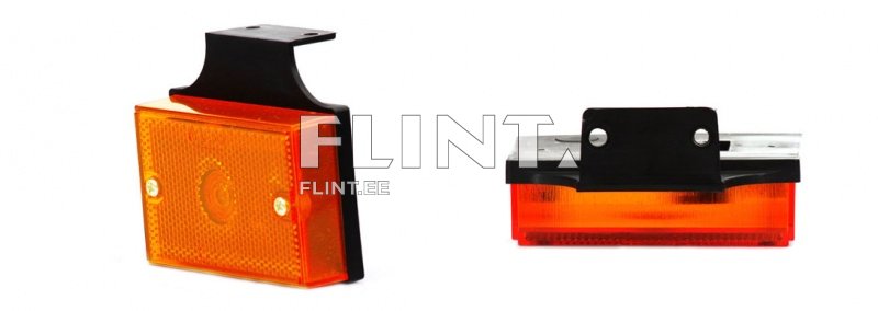 Tuli+helkur W15 kollane kronsteiniga (86x60x28mm)