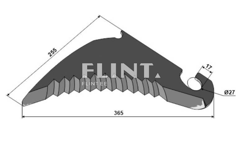 Koguri tera Claas 851022 (365x255x5mm)
