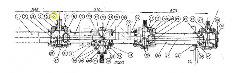 Reduktori võll 9507