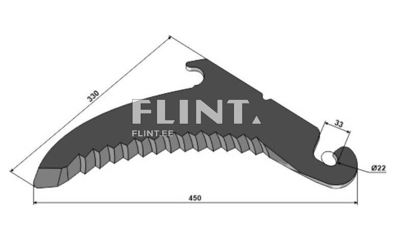 Koguri tera Claas Quantum 9713030 (452x230x5mm)