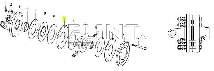 Friktsioonsiduri vaheplaat Bondioli 248220008R02