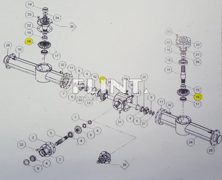 Hammasratas 9052 (z22, ava 55mm)