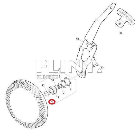 Sügavuse reguleerimis ratas Amazone 207429 (207LNG)