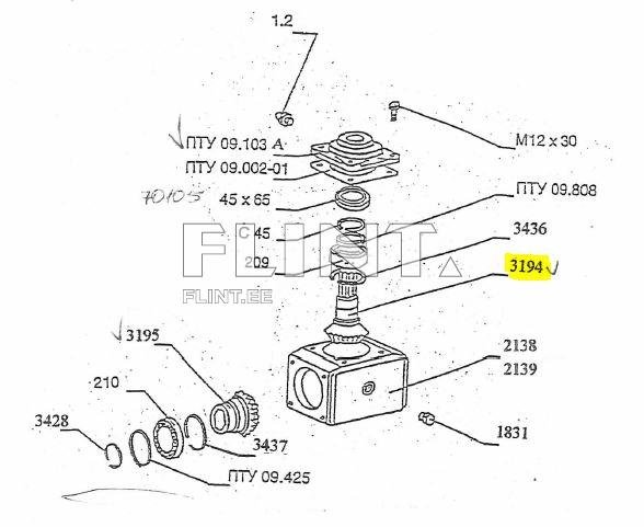 Reduktori koonus hammasratas 3194