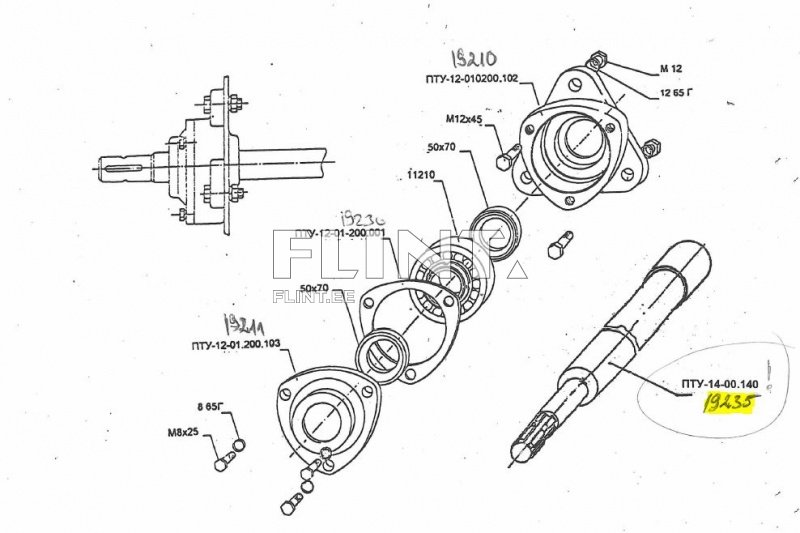 Võll PTU-14-00.140 (14t)