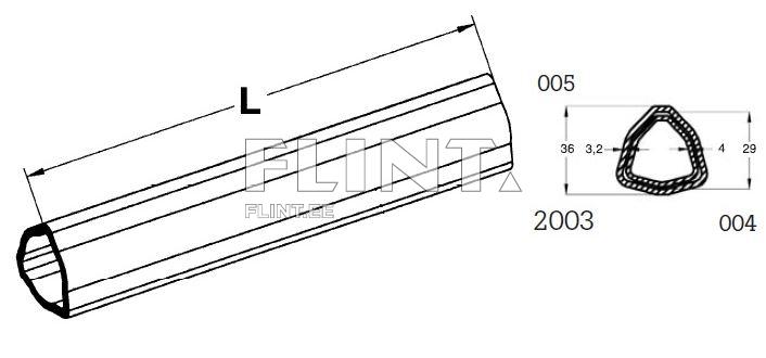 Profiiltoru kolmnurk 36x3,2mm - L-3000mm