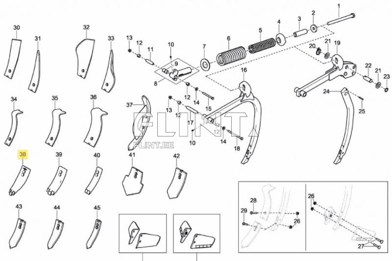 Pii ots 50/80mm Marathon Väderstad 205006