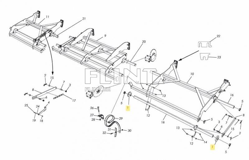 Plastik laager 60x60 Väderstad 469953/424107