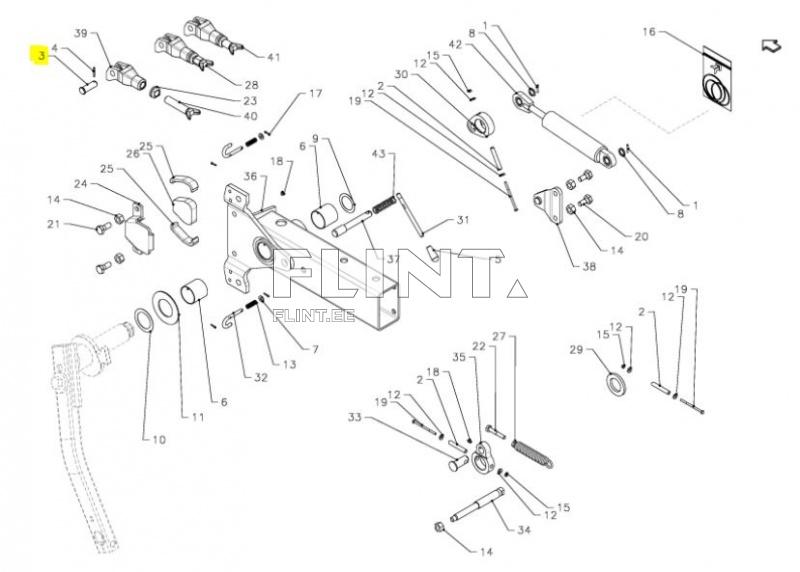 Sõrm 20x53,5mm; ava 5mm KK010260 Kverneland