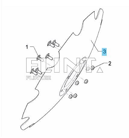 Randaali ketas 736x6mm; 6-ava PCD 195mm (34910017) Lemken Rubin