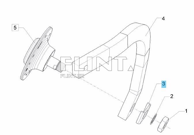 Rummu klamber 60x5x86 SW36/D41 2xGEB90GRD (30510058) Lemken Rubin 12