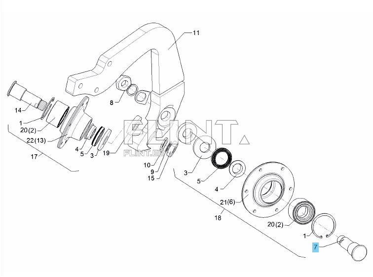Rummu telg D65/50x149 M36x1,5 (45510040) parem Lemken Rubin 12