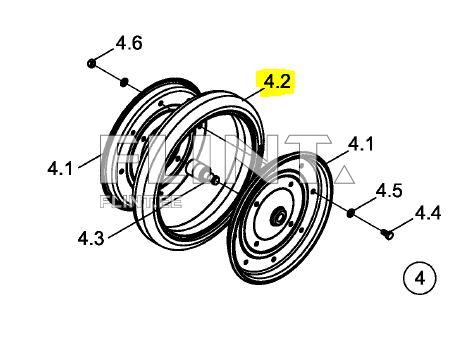 Rulli rehv Horsch 00310156 (318x50mm)
