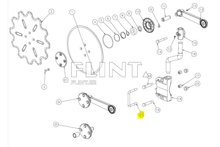 U-klamber KK066175 Kverneland